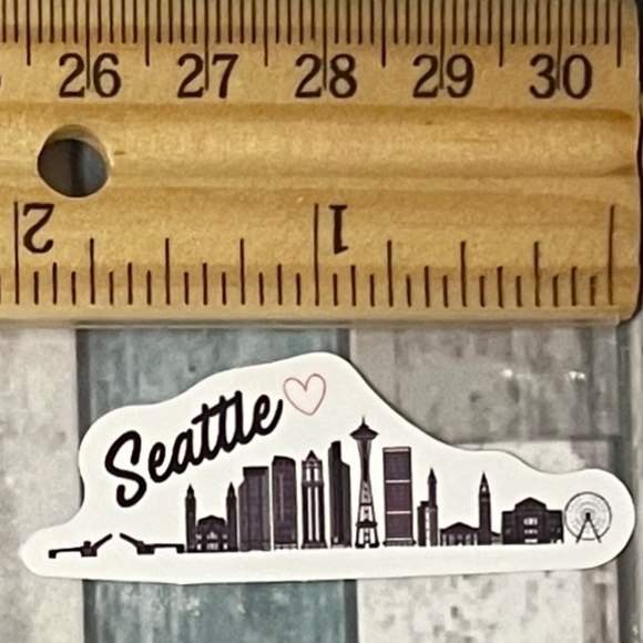 🌀10/$10🌀 Seattle Washington Reusable Waterproof Vinyl Sticker Decal - Picture 1 of 1
